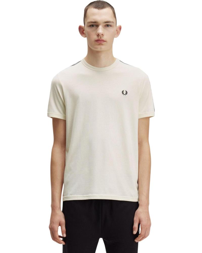 FRED PERRY CAMISETA CONTRAST TAPE RINGER TEE BEIGE REF 1177088
