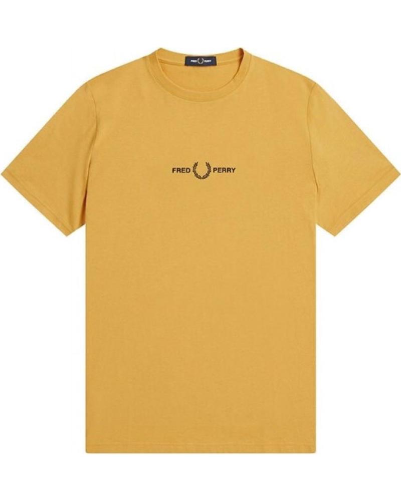FRED PERRY CAMISETA MOSTAZA EMBROIDERED LOGO REF 1177090 AMARILLO