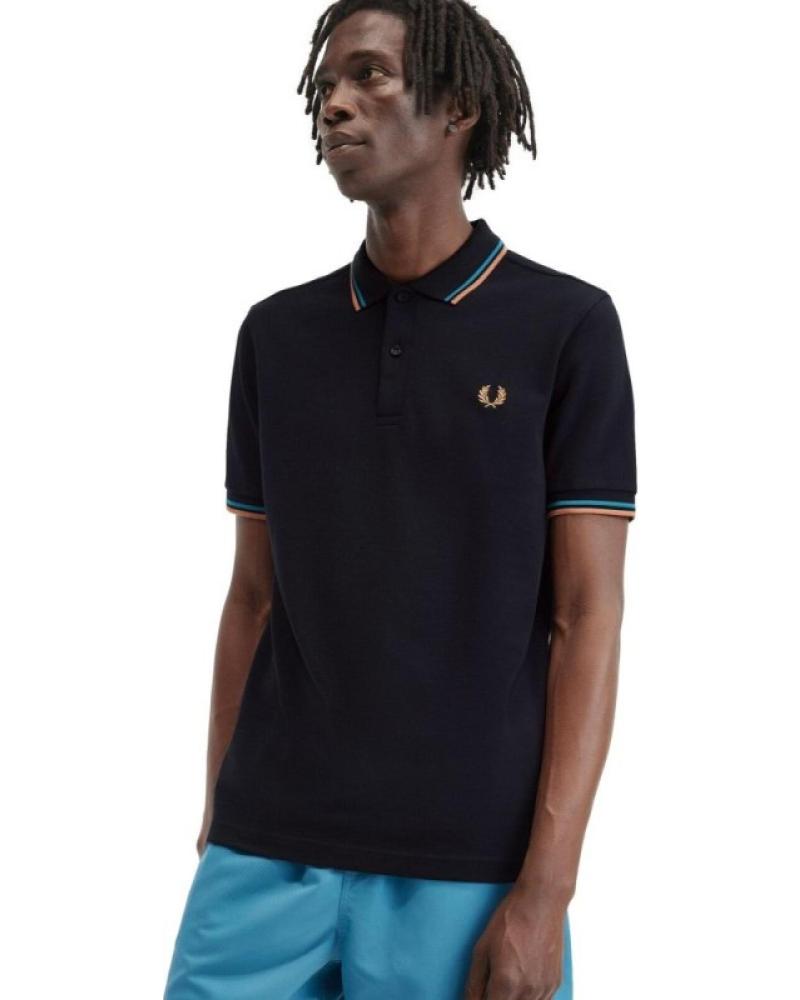 FRED PERRY POLO TWIN TIPPED CAMISETA AZUL MARINO 1178767 1177103