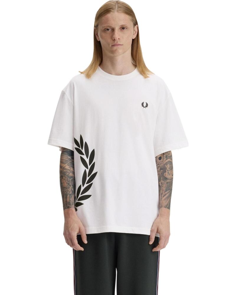 FRED PERRY CAMISETA TEXTURED LAUREL WREATH 1177118 BLANCO