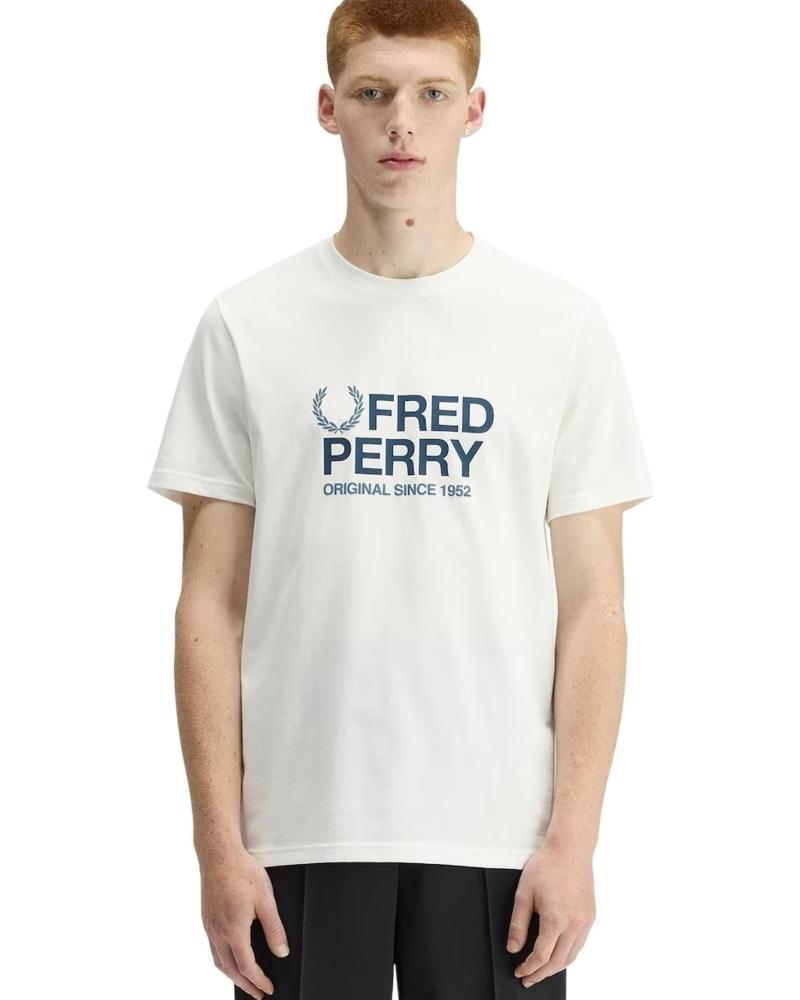 FRED PERRY CAMISETA ORIGINAL GRAPHIC TEE BLANCA 1177122 BLANCO