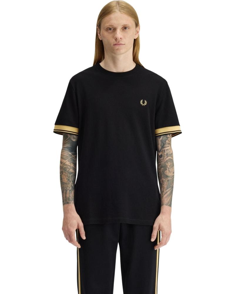 FRED PERRY CAMISETA TWIN TIPPED CUFF MARINO NEGRO 1177123
