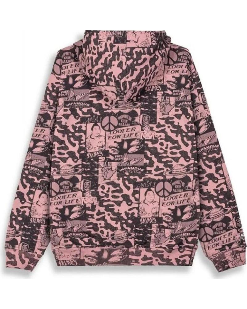 GRIMEY CHAQUETA PEACE WITHIN ALL OVER PRINT REGULAR ZIPPER HOODIE ROSA REF: 1177246