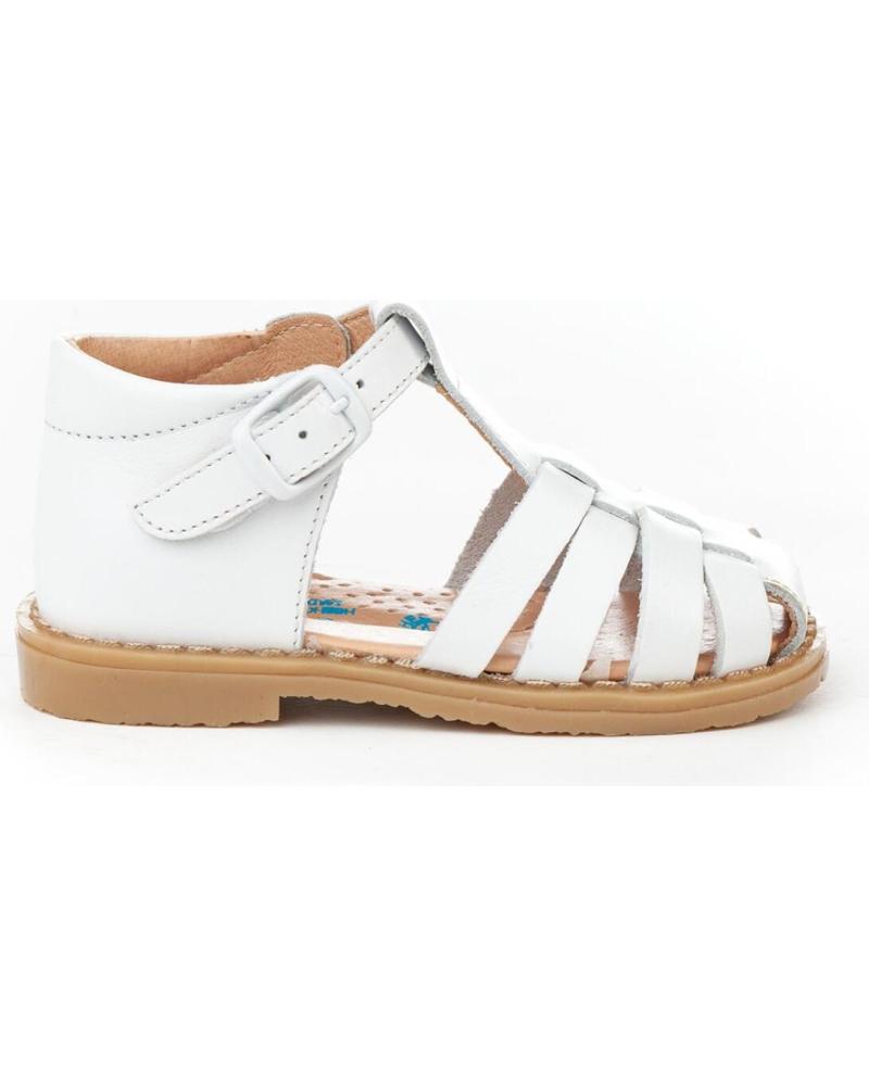 Sandalias de Niño ANGELITOS SANDALIA PIEL 539 BLANCO