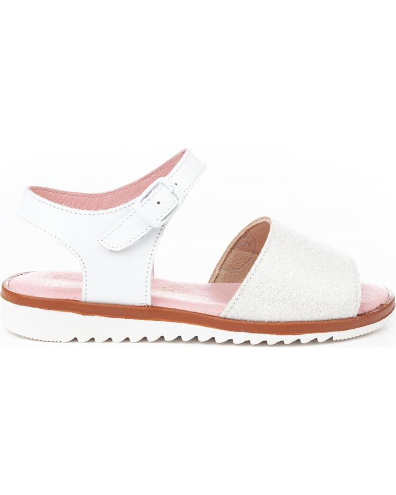Sandalias de Niña ANGELITOS SANDALIA PIEL 572 BLANCO