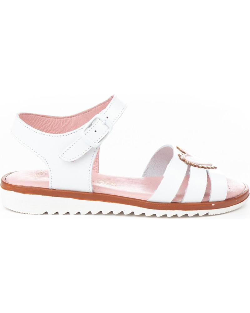 Sandalias de Niña ANGELITOS SANDALIA PIEL 573 BLANCO