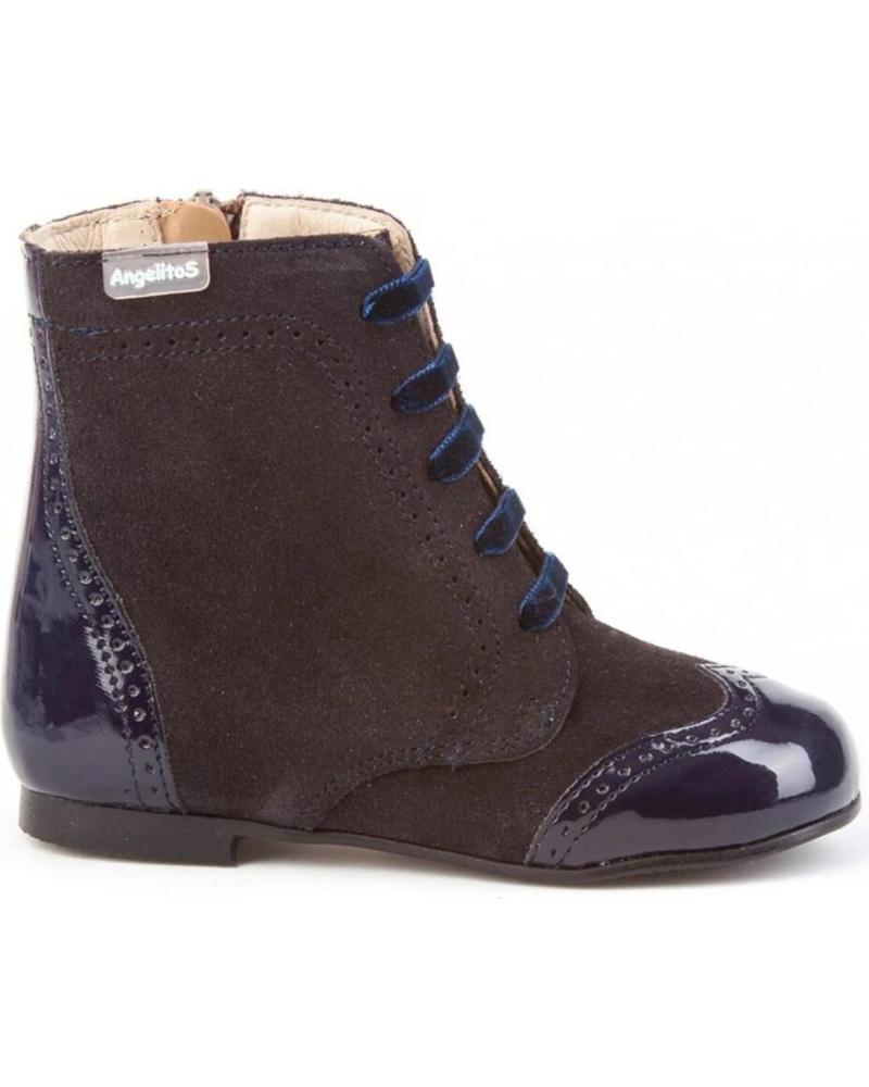 Botines de Niña ANGELITOS PASCUALONA PIEL 599 MARINO