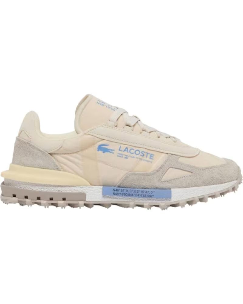 Zapatillas Lacoste Elite Active 51SMA0042-12C Hombre Beis Gris