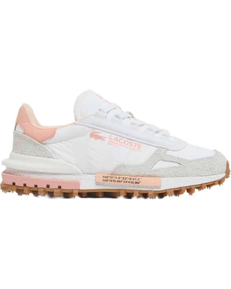 LACOSTE ZAPATILLAS ELITE ACTIVE 126 MUJER BLANCO ROSA REF 1113207