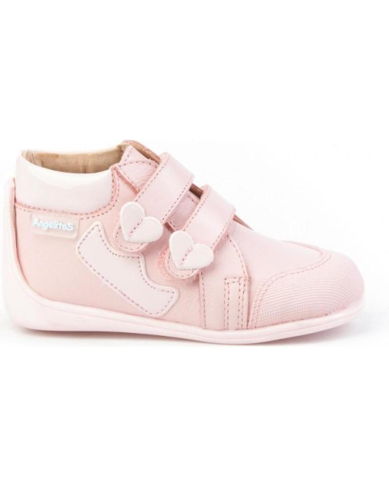 Botines de Niña ANGELITOS BOTITA NEO GATEO PIEL 606 ROSA