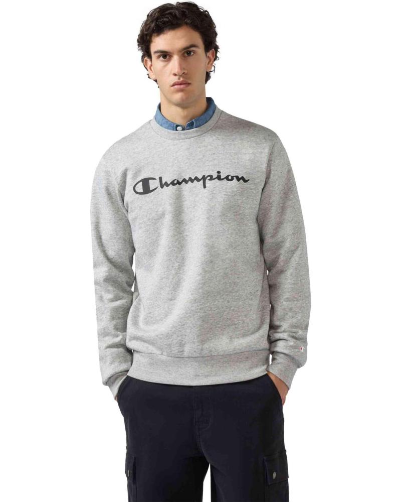 CHAMPION SUDADERA BIG PRINTED LOGO CREWNECK GRIS REF 1178100