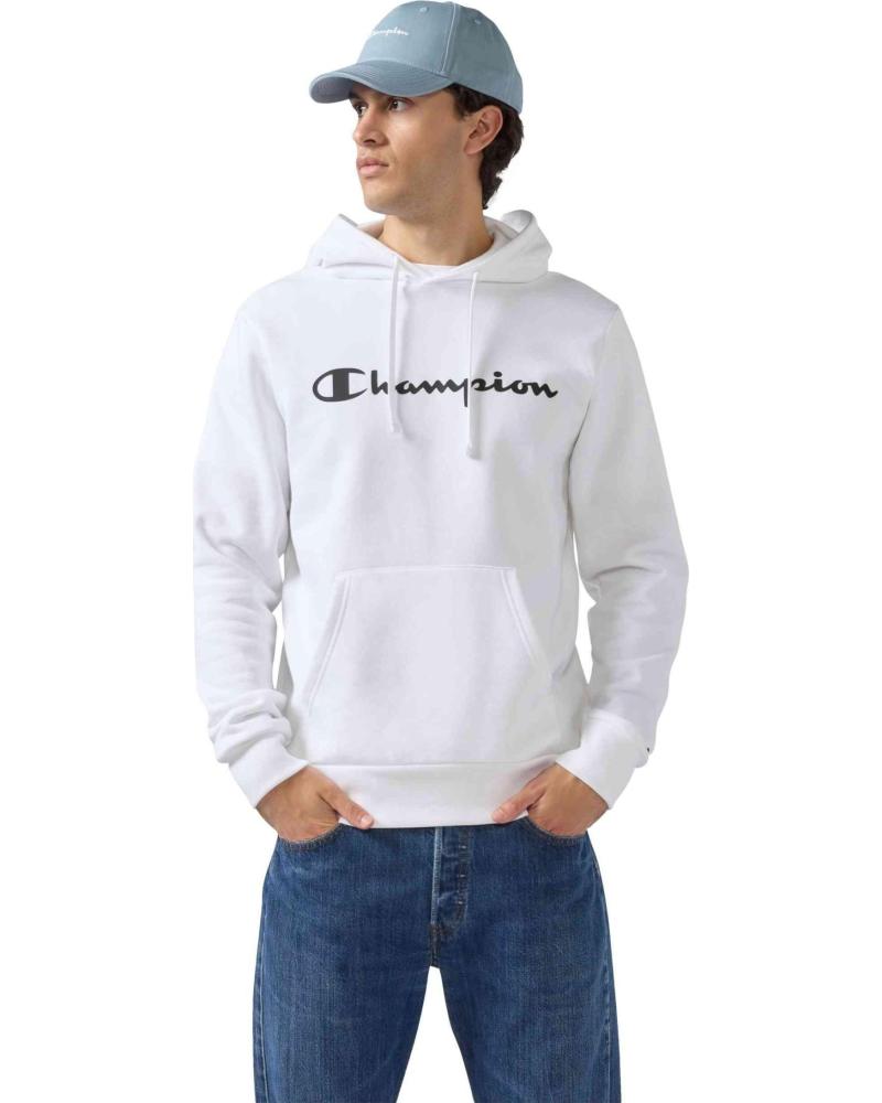 CHAMPION SUDADERA BIG PRINTED LOGO HOODIE 1178101 BLANCO