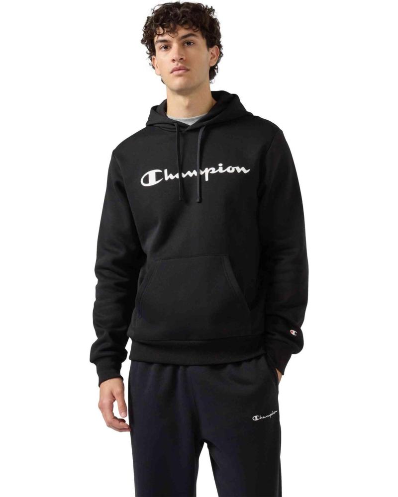 CHAMPION SUDADERA CON CAPUCHA Y LOGO GRANDE 1178102 NEGRO