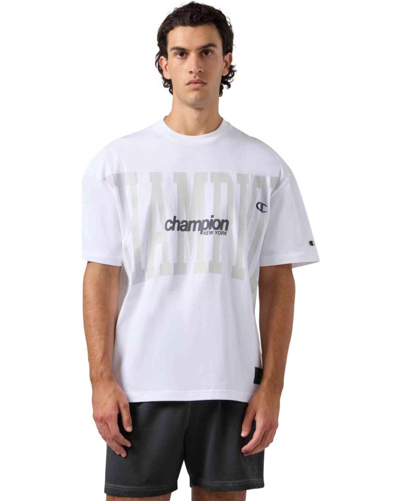 CHAMPION CAMISETA URBAN CONTEMPORARY MAXI LOGO BLANCA REF 1178110 BLANCO