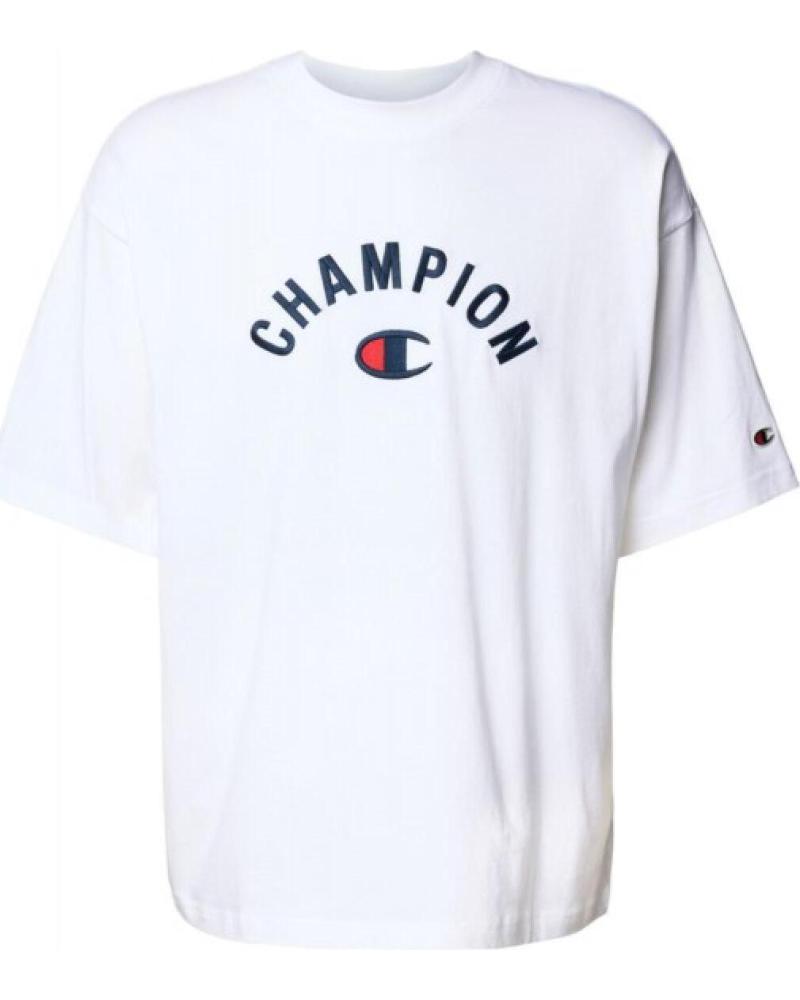 CHAMPION CAMISETA EMBROIDERED LOGO T-SHAPE 1178118 BLANCO