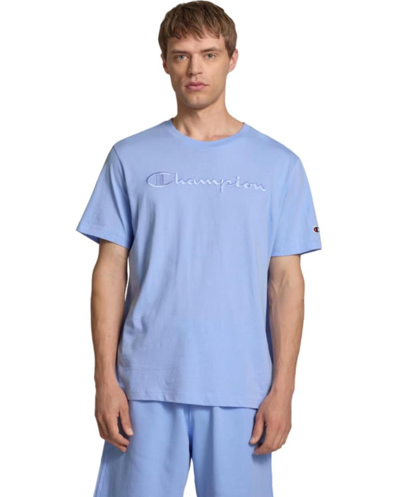 CHAMPION CAMISETA EMBROIDERED BIG LOGO CELESTE 1178140 MORADO