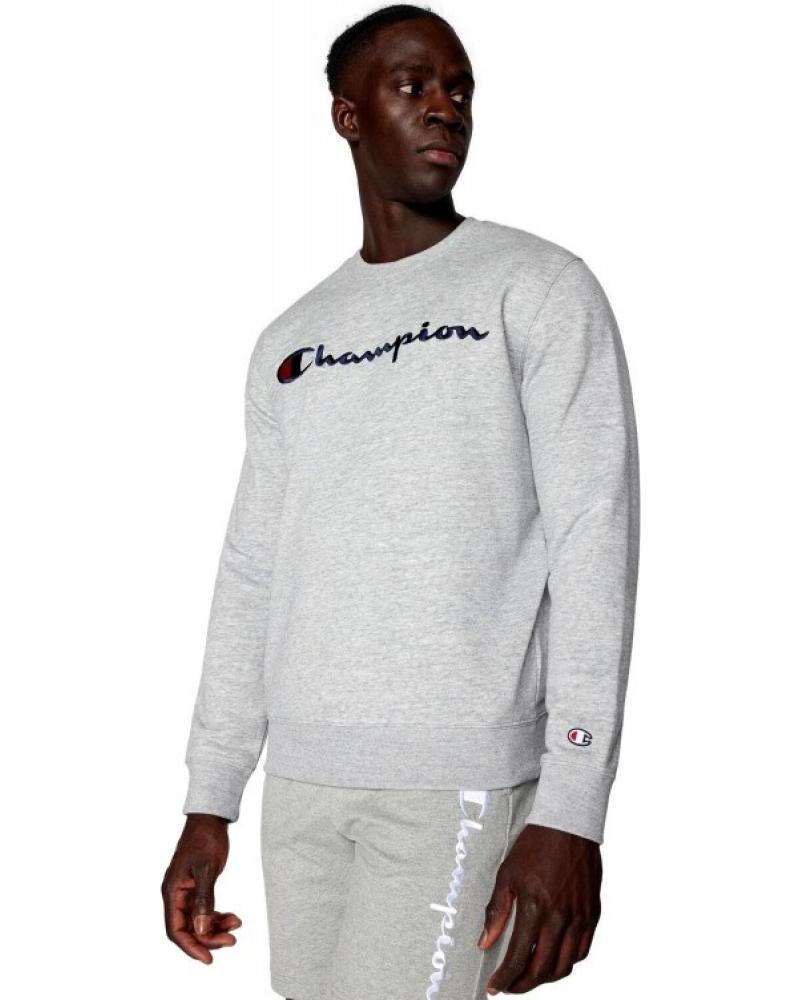 CHAMPION SUDADERA EMBROIDERED LOGO CREWNECK GRIS REF 1178155