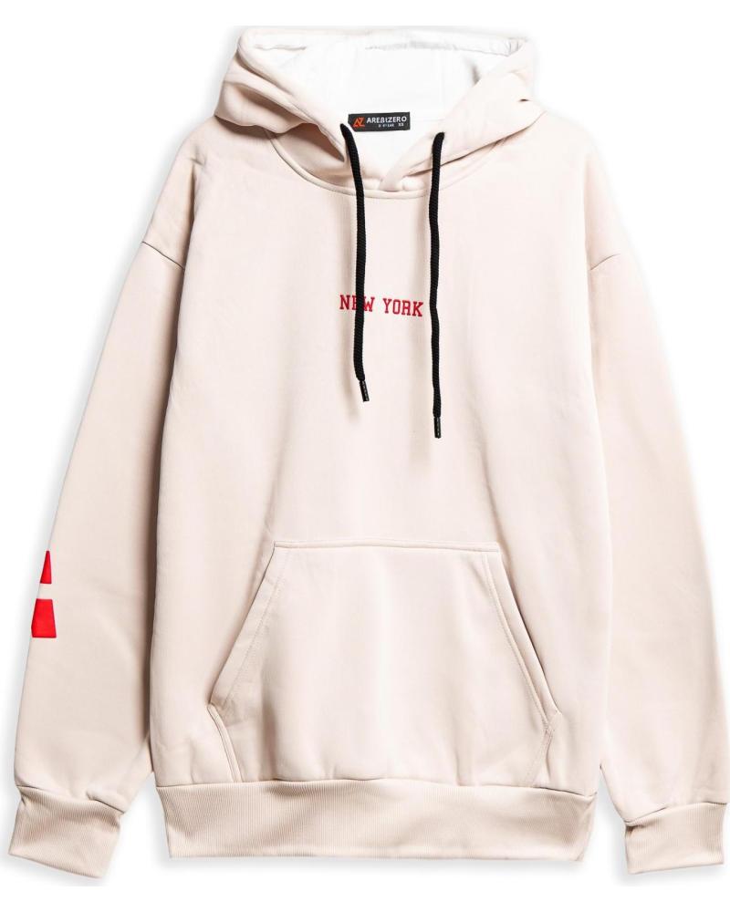 OVER STREET SUDADERA NEW YORK INTERNATIONAL MARKET HOODIE BEIGE 1179692