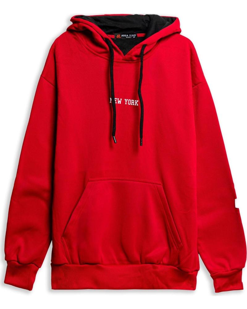 OVER STREET SUDADERA NEW YORK INTERNATIONAL MARKET HOODIE ROJA 1179693 ROJO