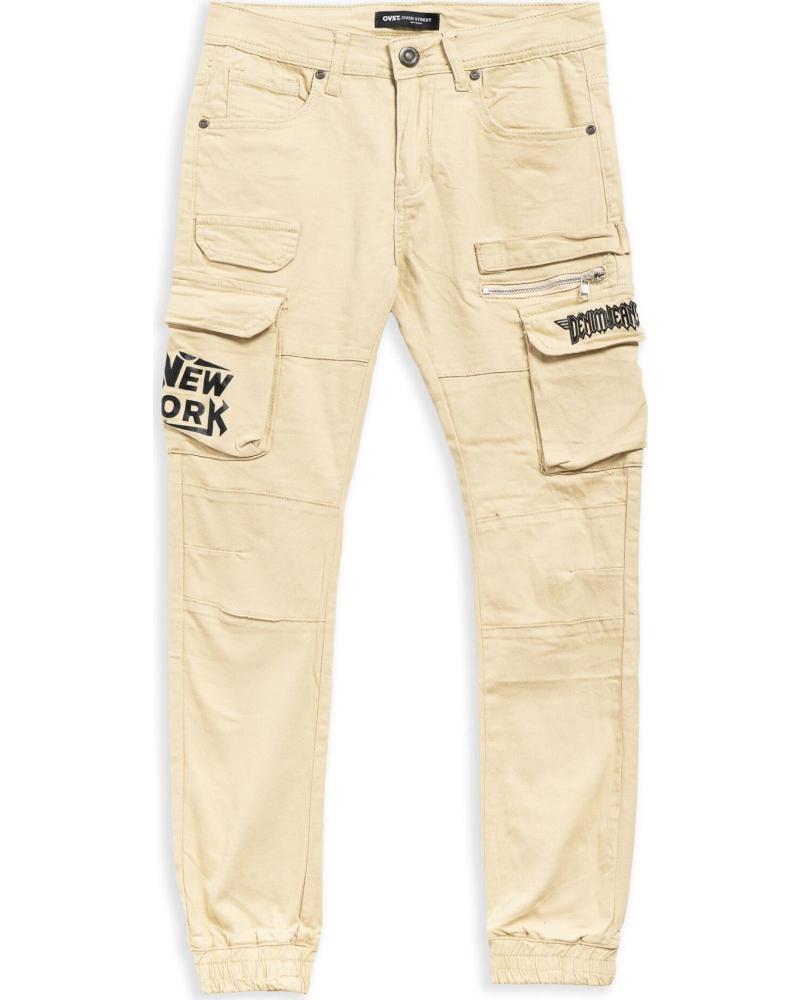 Deportivas de Hombre MTNG PANTALÓN CARGO OVER STREET 1179819 BEIGE GRIS