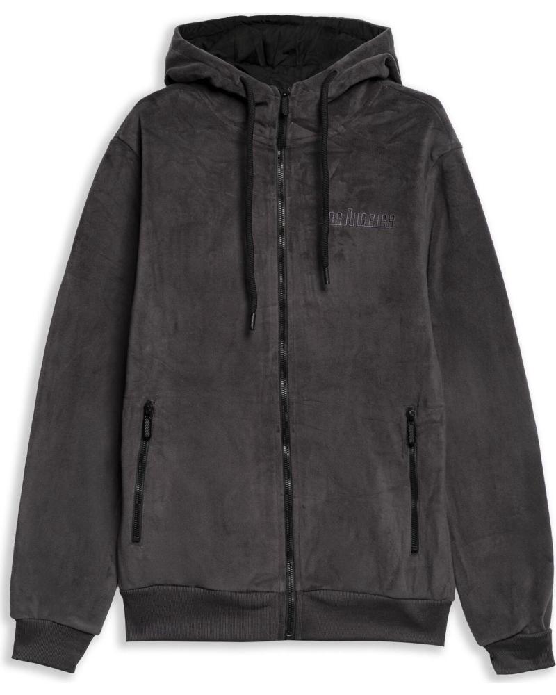 OVER STREET CHAQUETA ANTRACITA LOS ANGELES VELOUR HOODED JACKET VARIOS COLORES