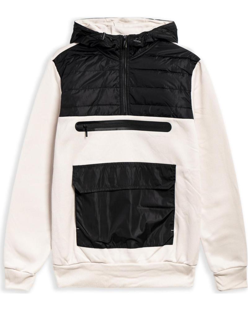 OVER STREET SUDADERA FRONT POCKET HOODIE BEIGE REF 1179906