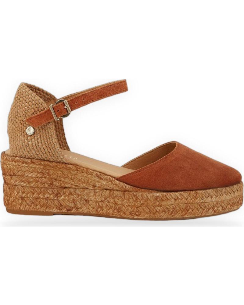 LA VALETA SANDALIA CUÑA LA DORA LOW TEJA REF: 1180623 RED