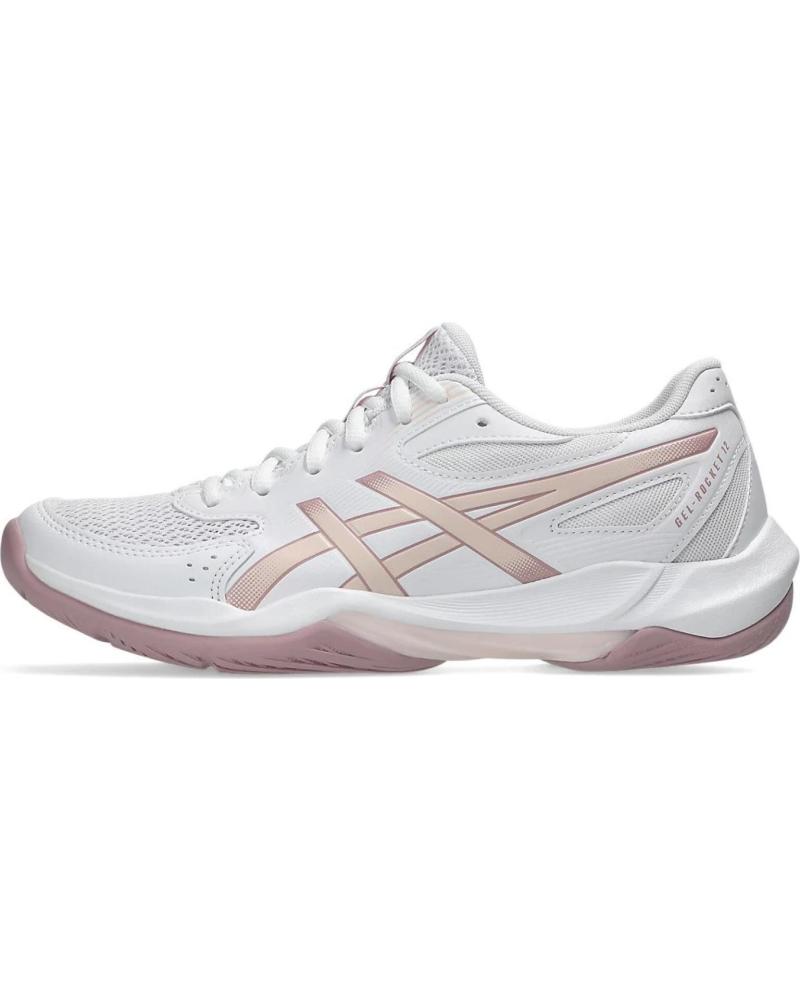 ASICS ZAPATILLAS GEL-ROCKET 12 BLANCA ROSA PEARL 1072A119-103 REF 1180642 NAN