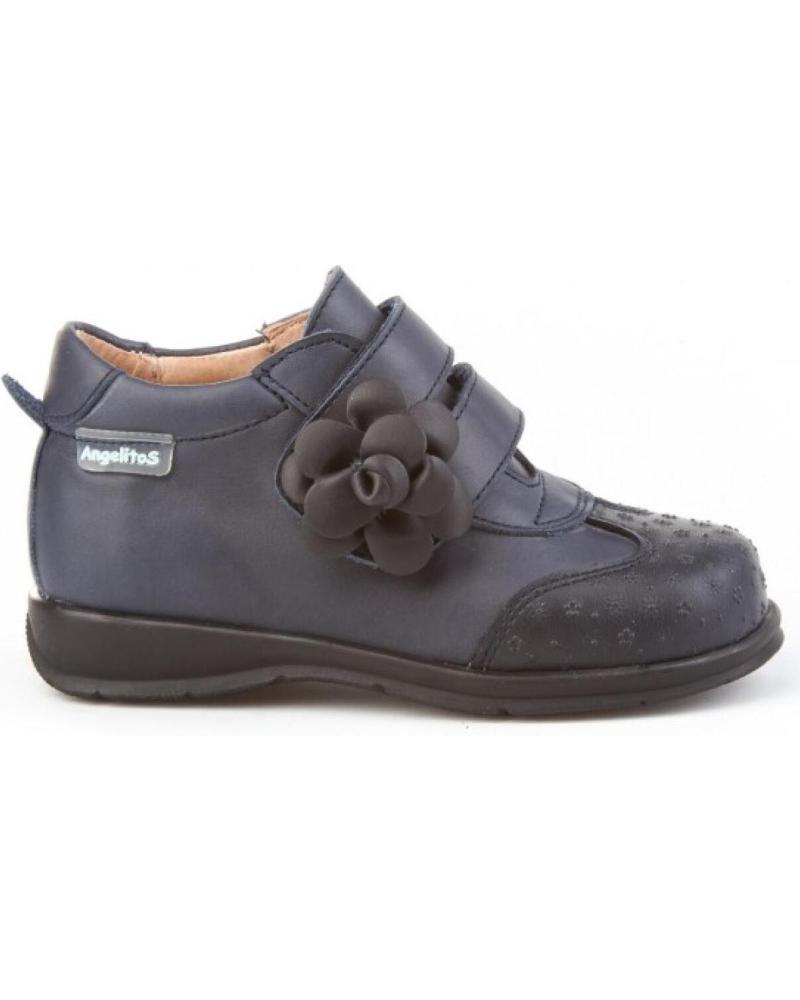 Botines de Niña ANGELITOS BOTITA NEO GATEO PIEL 654 MARINO