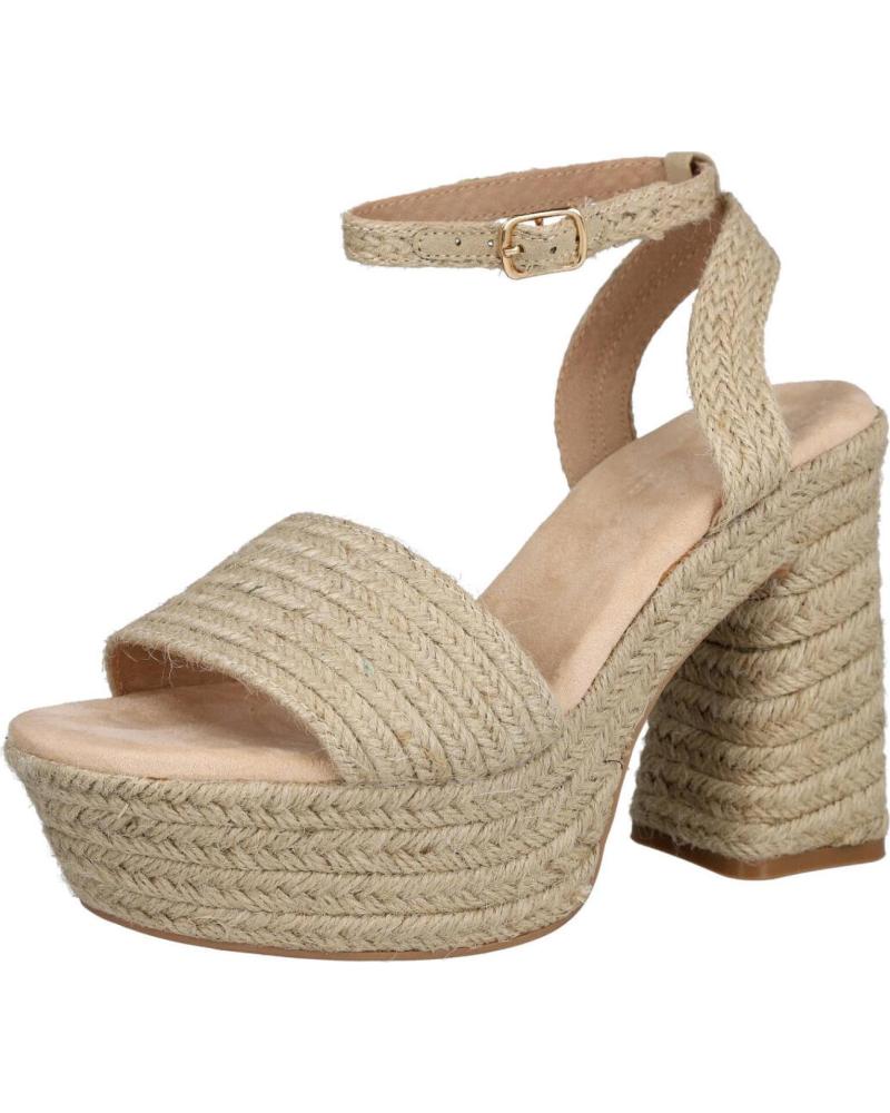 PINKDESERT SANDALIAS DE TACÓN Y PLATAFORMA TF2951 EN COLOR BEIGE