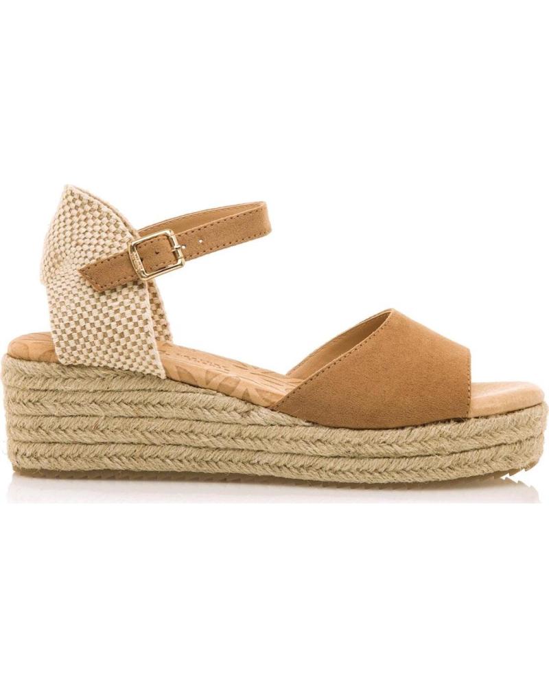 MTNG SANDALIA CUÑA 59909 EN COLOR MARRÓN