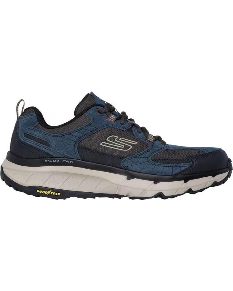 Zapatillas Casual Skechers 237755 de Ante Azul Marino