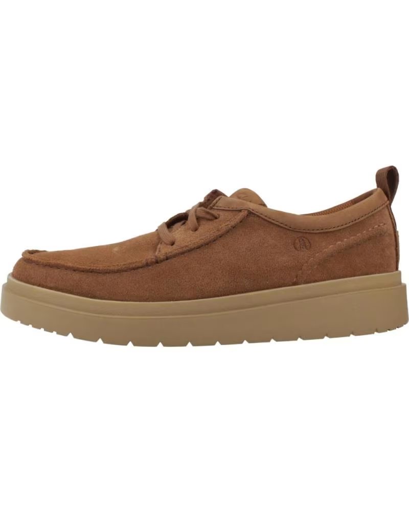 Zapatillas Clarks Polden Moc Marrón Cola