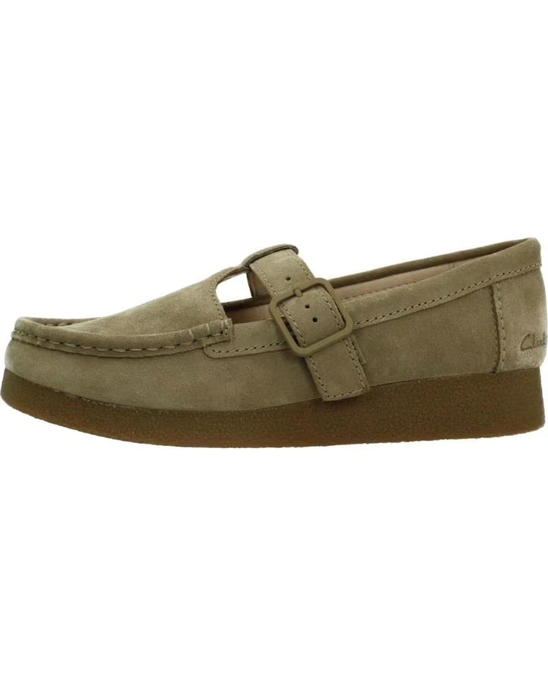 Mocasines Clarks para Mujer, Estilo Casual en Piel Color Marrón Oscuro Dark