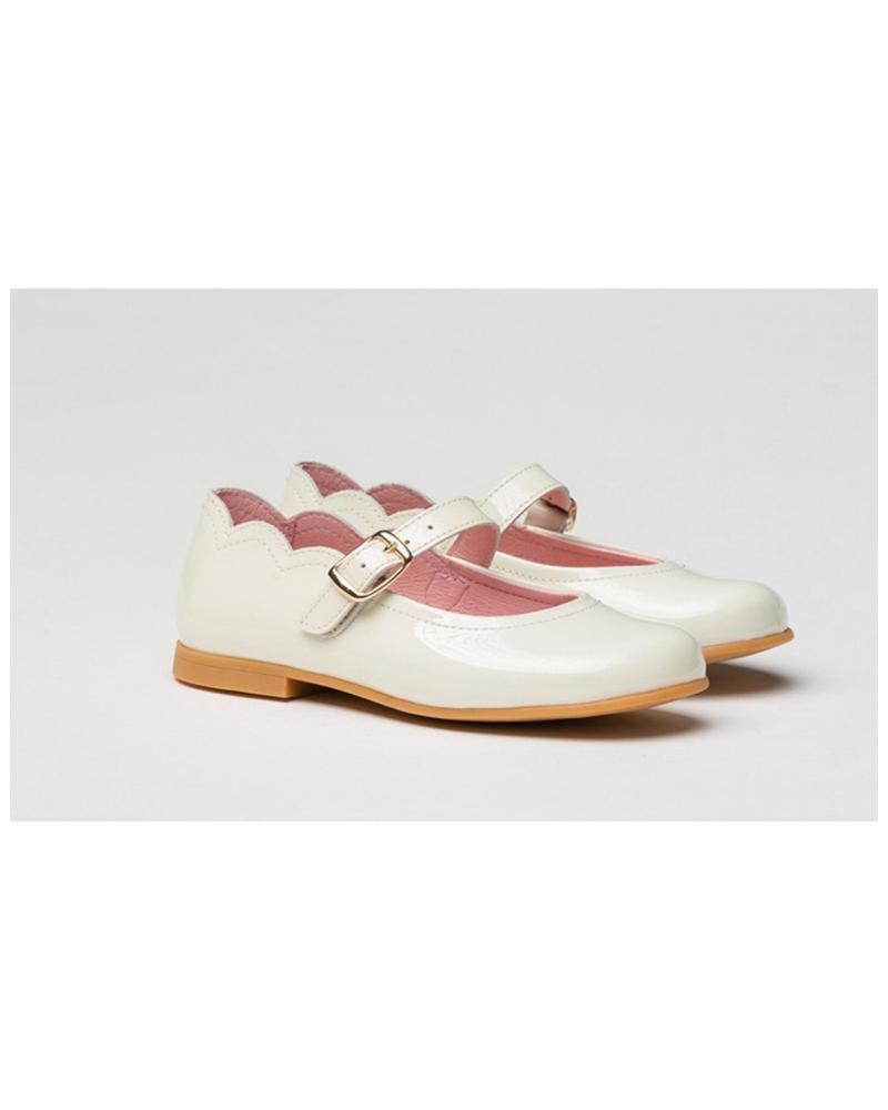 Bailarinas de Niña ANGELITOS FRANCESITA PIEL 1100 BEIGE