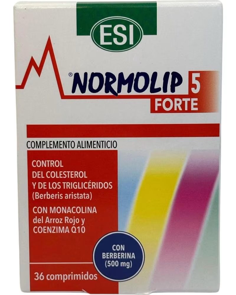 Esi Normolip 5 Forte Complemento Alimenticio Control Colesterol 36 Comprimidos