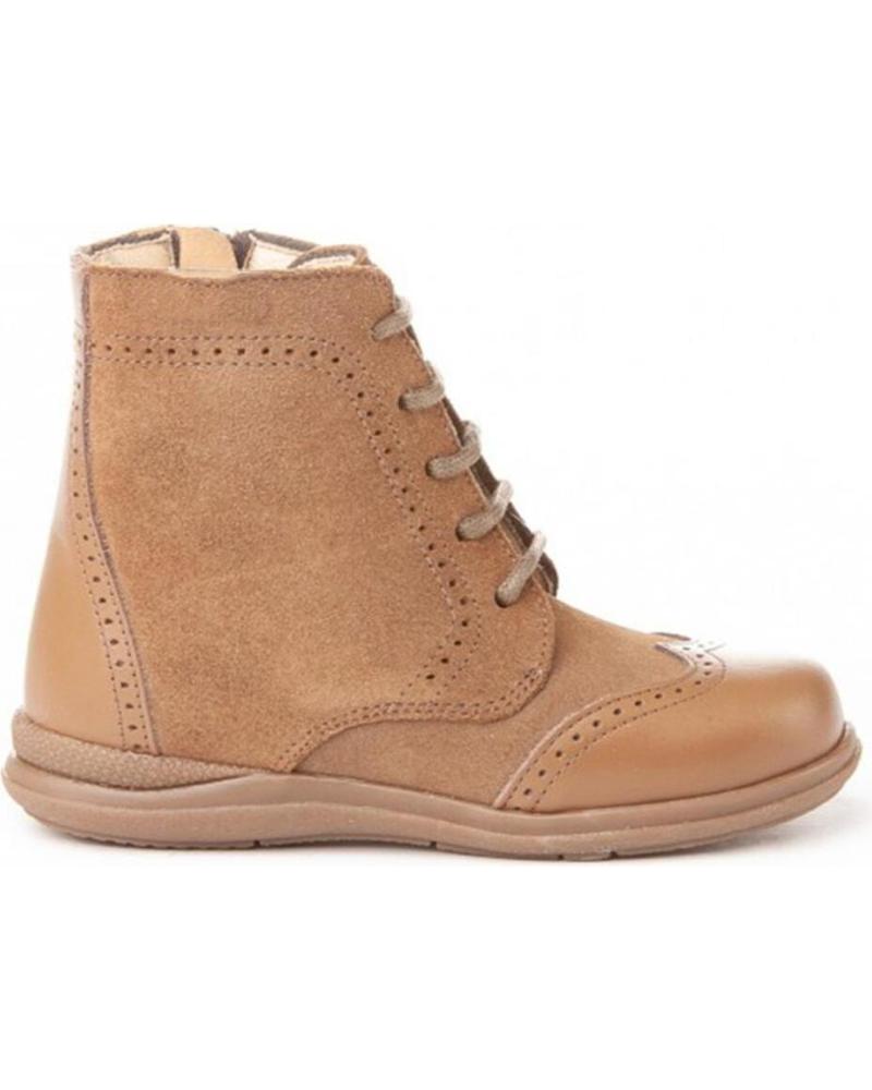 Botines de Niña ANGELITOS PASCUALONA PIEL 1003 TAUPE