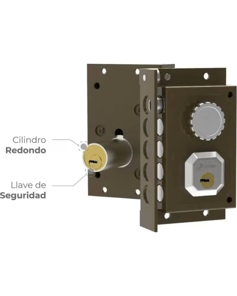 Cerradura para Puerta de Departamento Dorcas Marrón