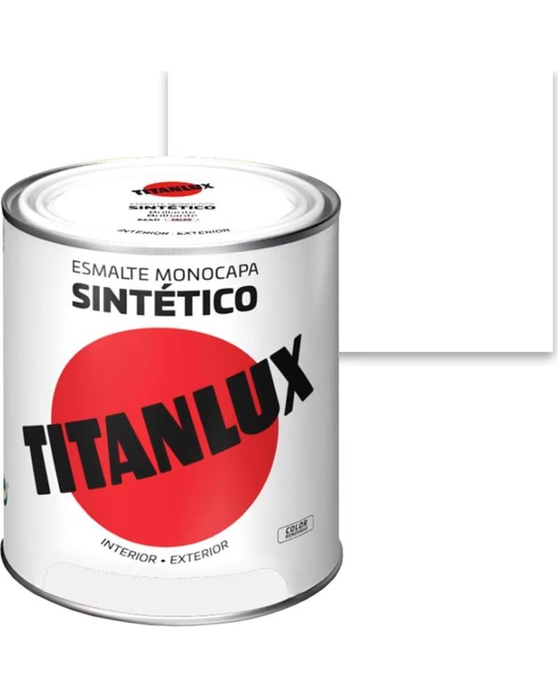 PINTURA SINTÉTICA TITANLUX MULTIUSO PARA DECORACIÓN Y PROTECCIÓN BLANCO