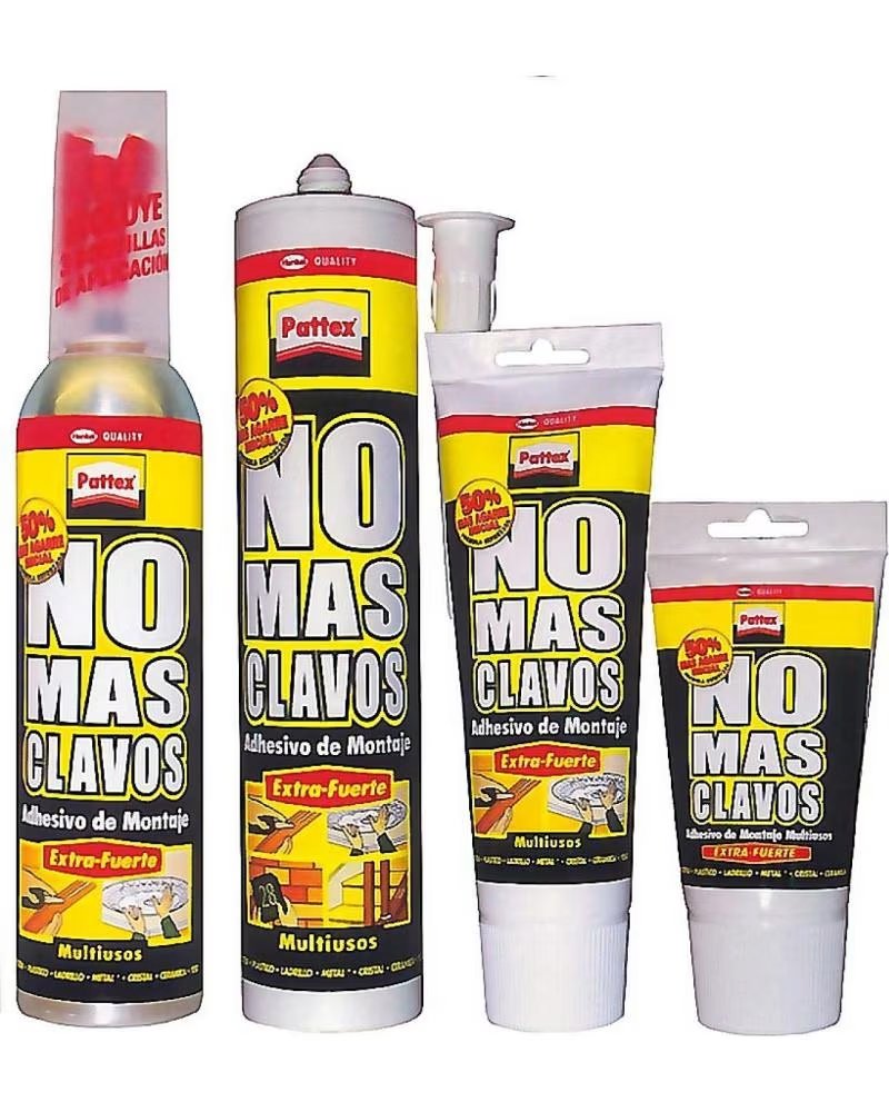 Pattex No Más Clavos Adhesivo de Montaje Multiformato Blanco