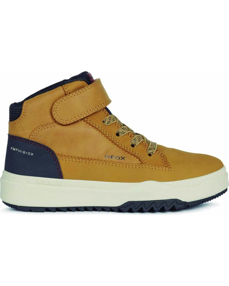 BOTAS GEOX J BUNSEE BOY ABX J16FMA PARA NIÑO, COLOR AMARILLO Y NEGRO DK YELLOW-BLACK