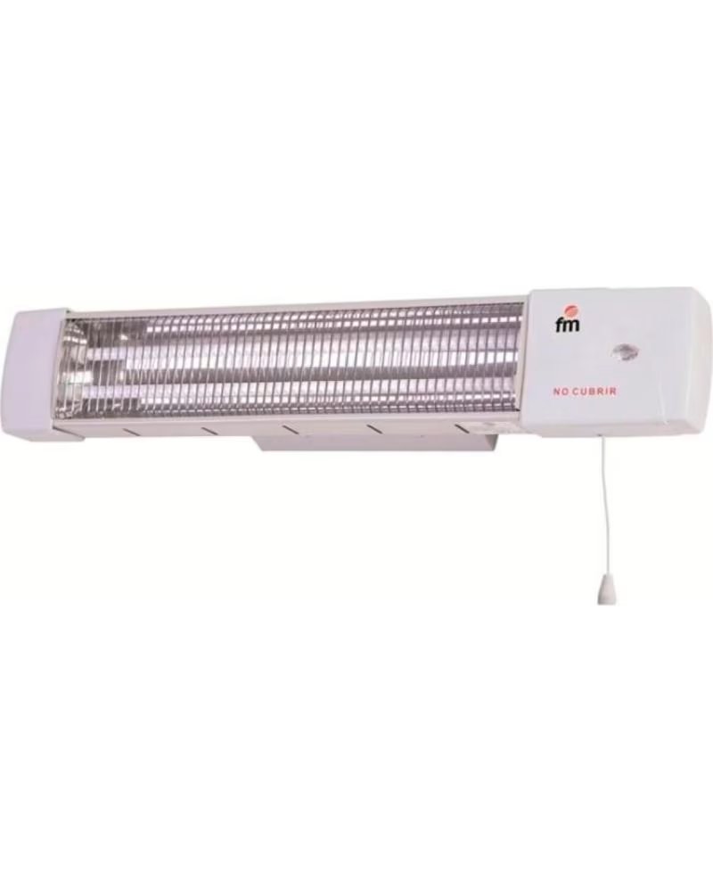Calefactor de Pared Eléctrico Fm con Interruptor de Tirador Blanco