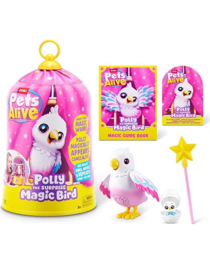 Zuru Pets Alive Magic Bird Figura Interactiva Rosa