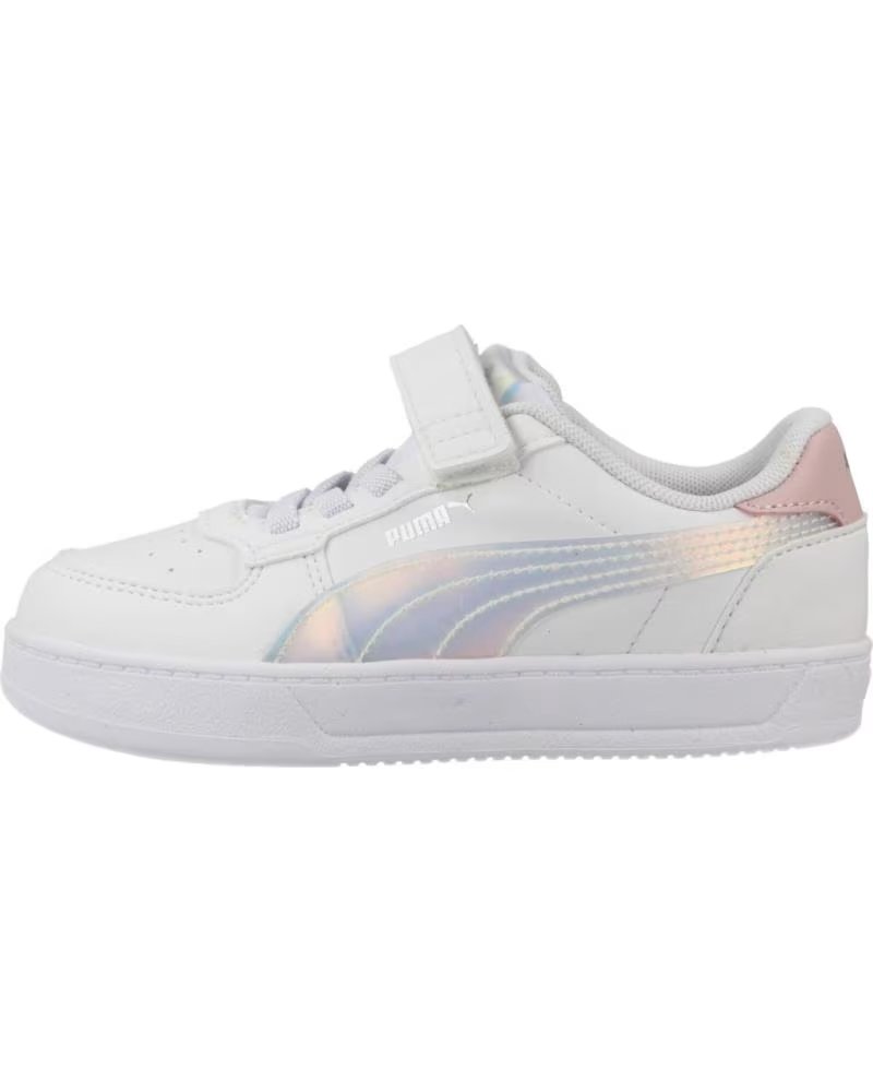 Zapatillas Puma 398731-01 Blancas con Detalles Iridiscentes para Bebé