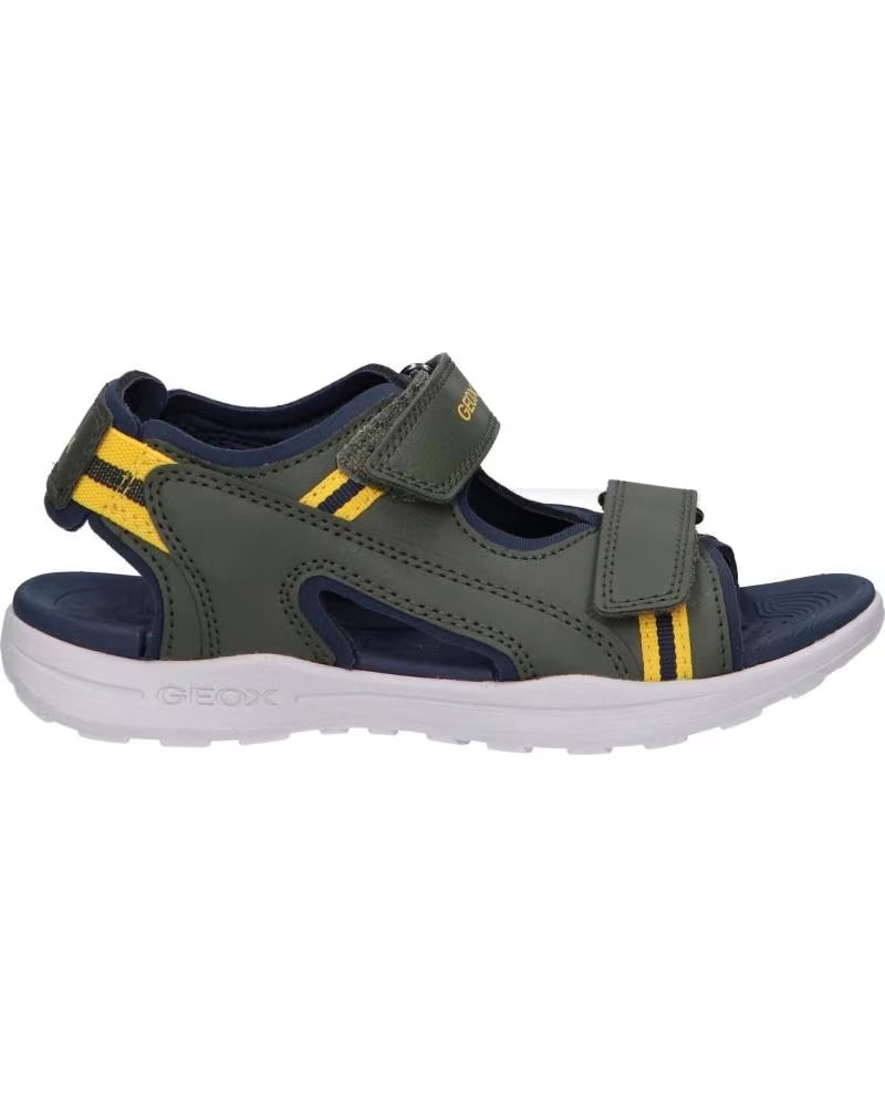 Sandalias Geox J Vaniett J555XC en Verde Militar y Azul Marino C0938 Military-navy