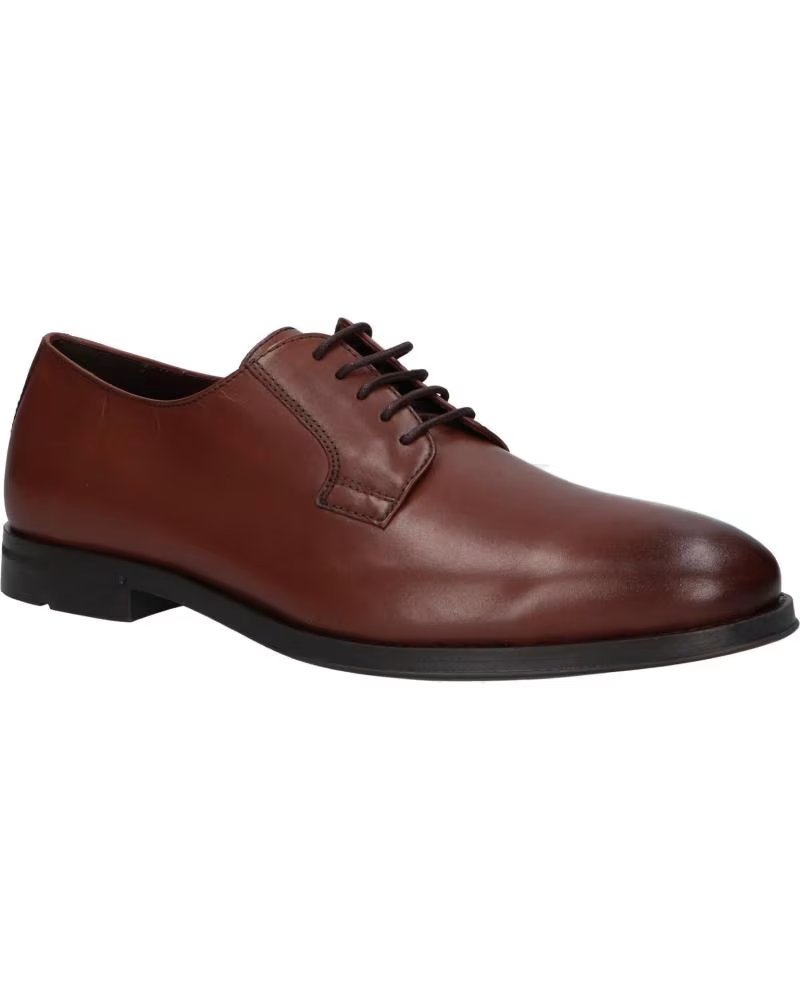 Zapatos de Vestir Geox U Decio en Piel Color Coñac C6001 Cognac