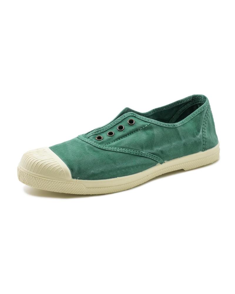 Zapatos de Mujer NATURAL WORLD ZAPATILLAS LONA 102E VERDE