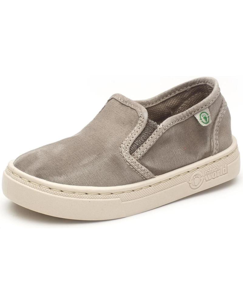 Deportivas de Niño NATURAL WORLD 50-OLD NEILA-SLIPON ELAST ENCI GRIS CLARO
