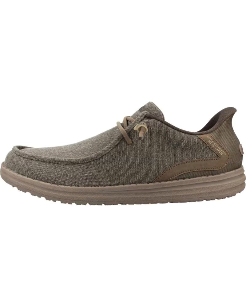 Zapatillas Skechers Melson-coronado 210959-KHK Lona Hombre Verde
