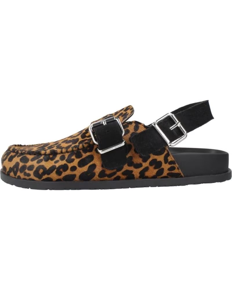 Zuecos Tommy Jeans con Estampado Animal 0HE